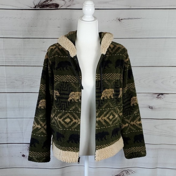 True Grit• s jacket hooded zip up bears - Picture 7 of 11